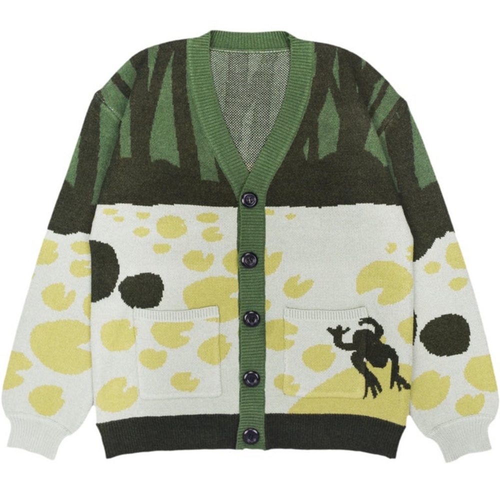 Steady Hands Froggy Cardigan M/L - Very Good Used Condition